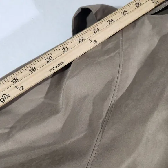 Vintage London Fog Maincoat Womens Size Medium  Reg Khaki Made In USA - Picture 11 of 16